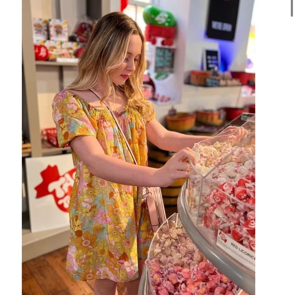 NWT Show Me Your Mumu Annalynne Floral Retro Mini Dress coverup - SIZE MEDIUM - Picture 5 of 9